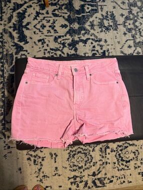 Old Navy Pink Frayed Denim Shorts